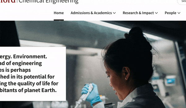 Animated gif displaying the interaction a sighted user will experience when clicking on an accordion-style drop-down menu.
