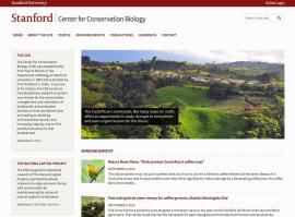 Image of the homepage of the CCB